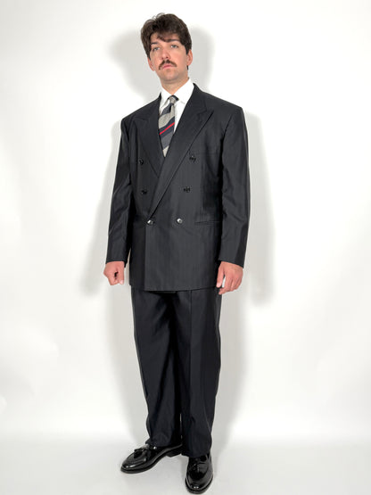 Completo doppiopetto Corneliani anni ‘80 in lana e seta - tg. 52/54