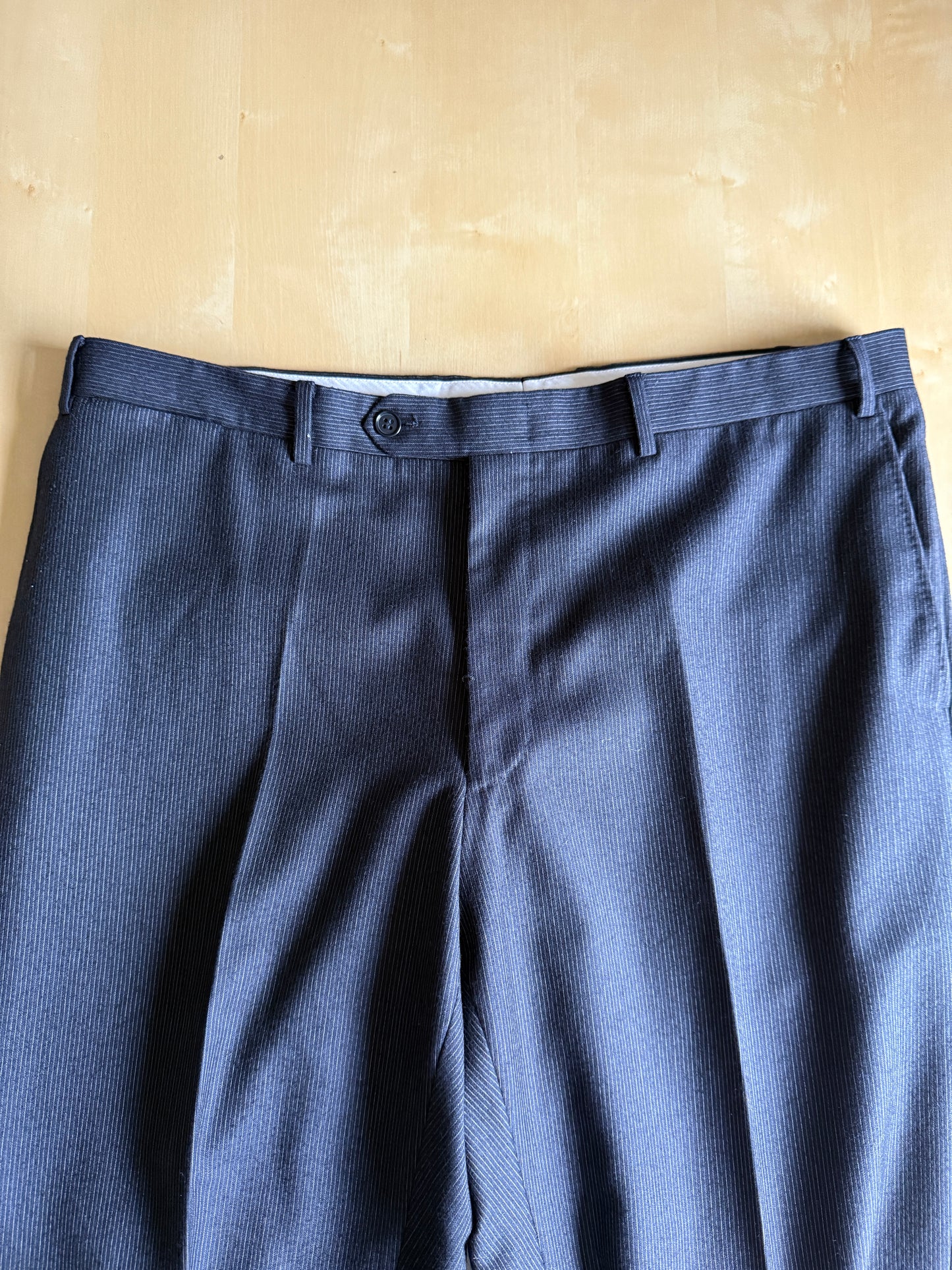 Completo Canali in flanella pettinata blu gessato - tg. 54