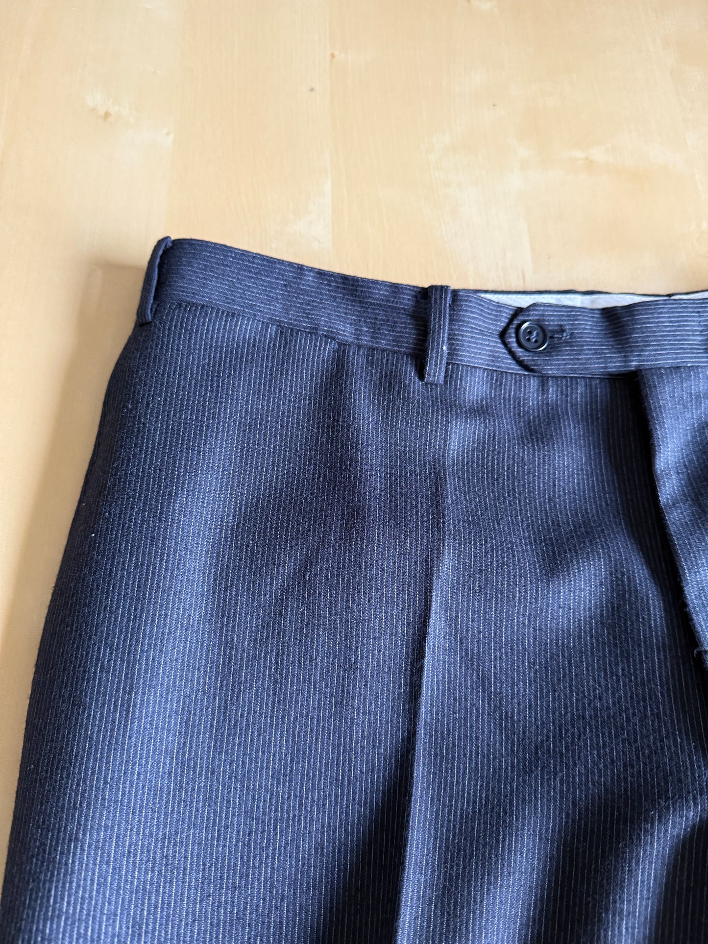 Completo Canali in flanella pettinata blu gessato - tg. 54
