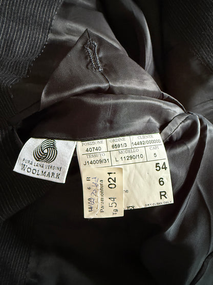 Completo Canali in flanella pettinata blu gessato - tg. 54