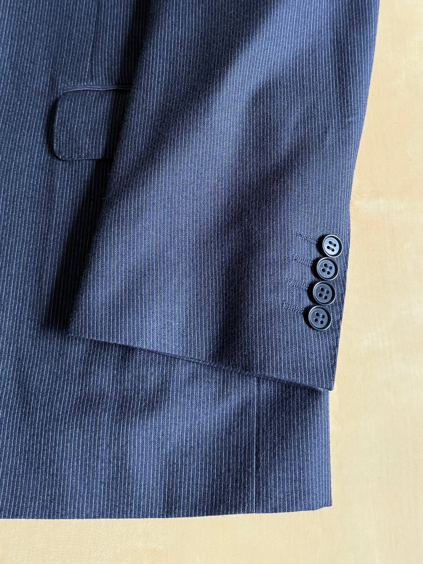 Completo Canali in flanella pettinata blu gessato - tg. 54