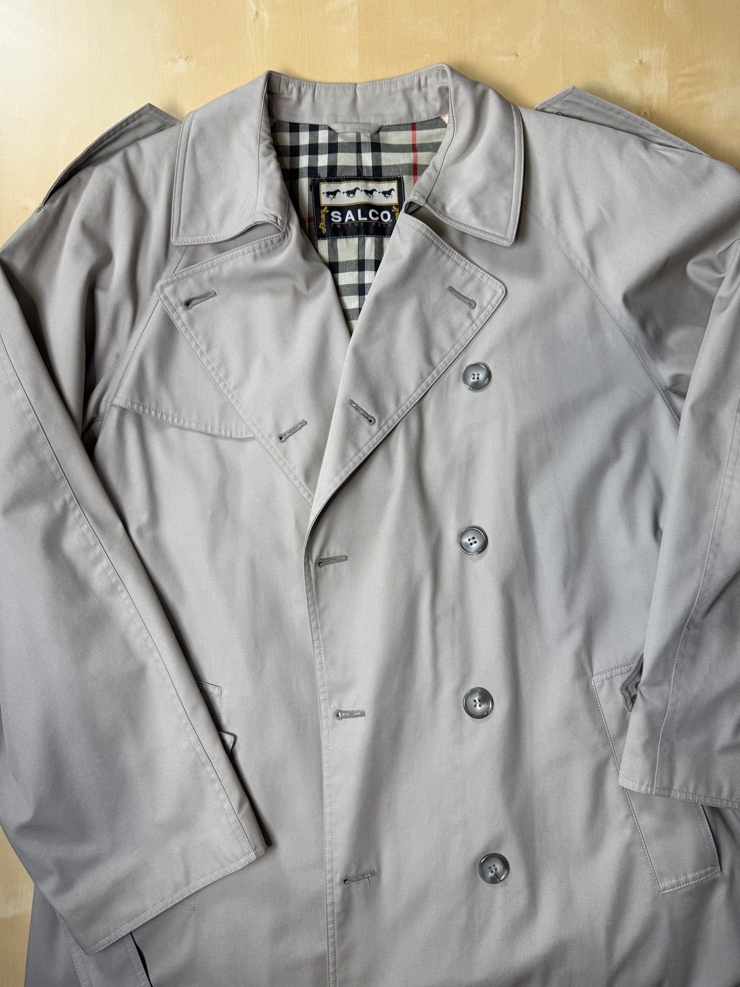 Trench doppiopetto Salco anni ‘80 - tg. 50-54