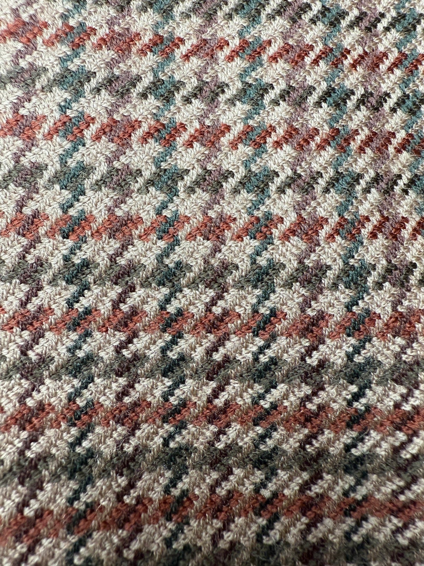 Giacca anni ‘80 pied-de-poule in lana e cashmere - tg. 52