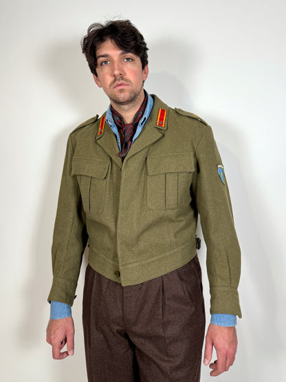 Giubba anni ‘50 esercito italiano CAR 80° Roma - tg. 48