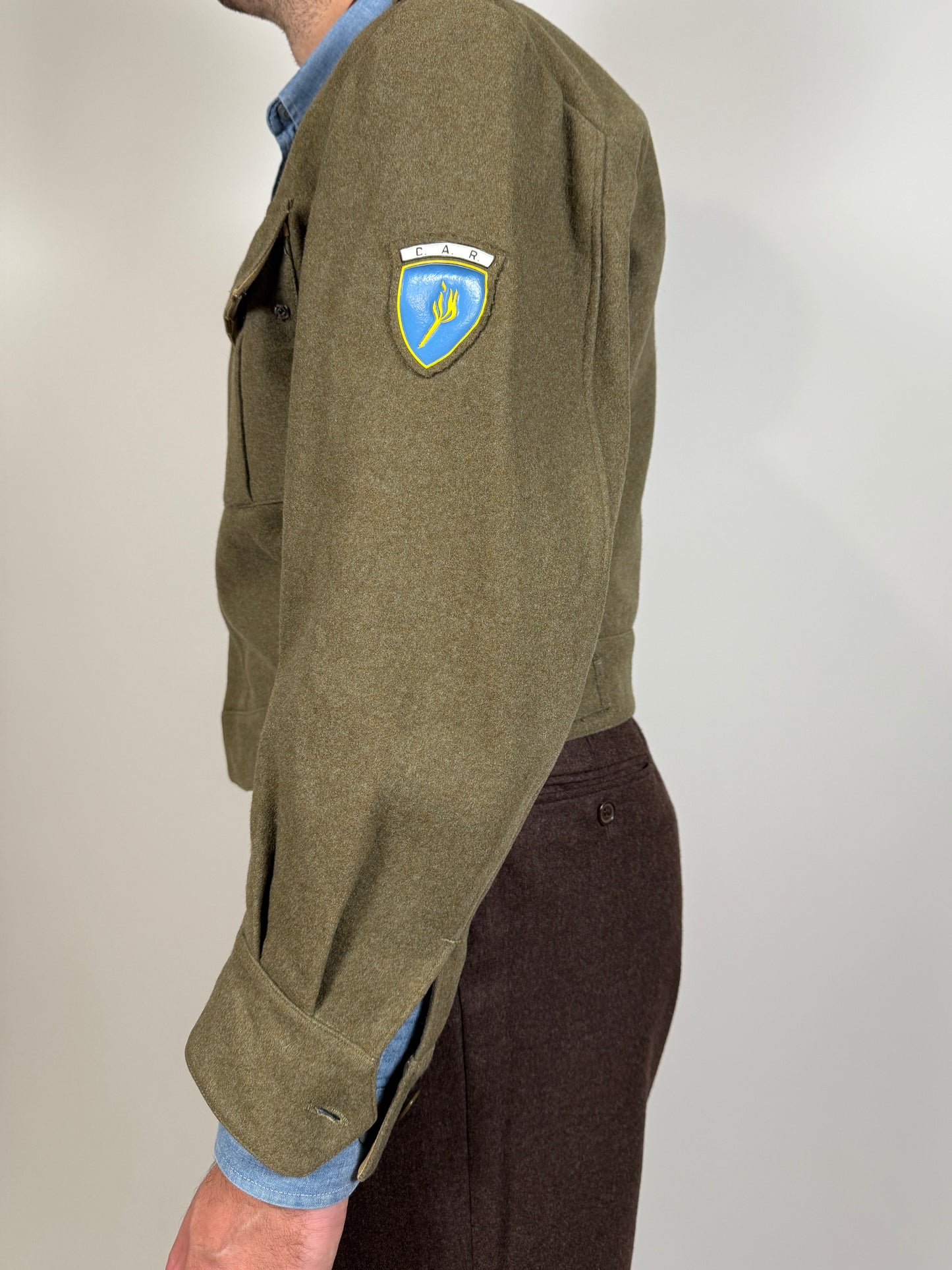 Giubba anni ‘50 esercito italiano CAR 80° Roma - tg. 48