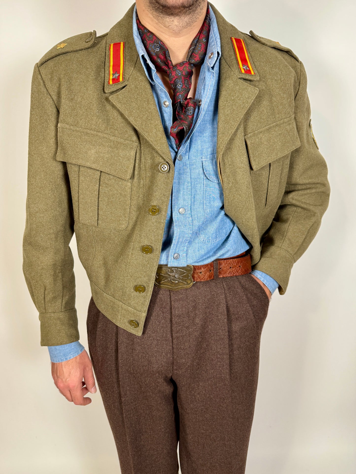 Giubba anni ‘50 esercito italiano CAR 80° Roma - tg. 48