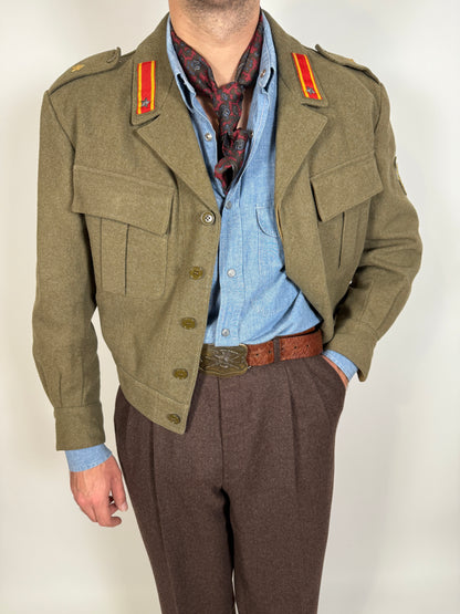 Giubba anni ‘50 esercito italiano CAR 80° Roma - tg. 48