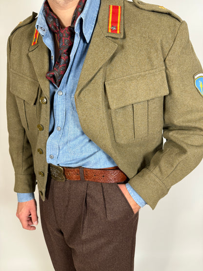 Giubba anni ‘50 esercito italiano CAR 80° Roma - tg. 48