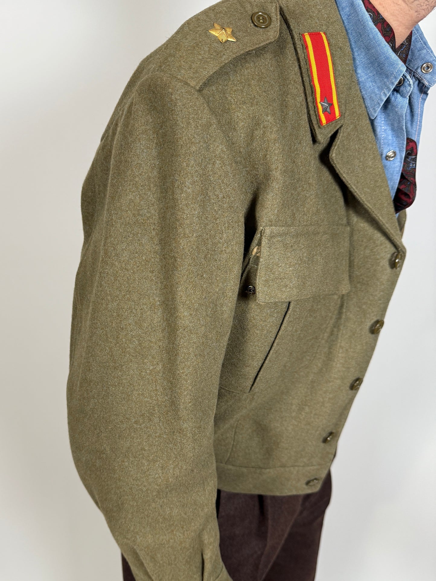 Giubba anni ‘50 esercito italiano CAR 80° Roma - tg. 48
