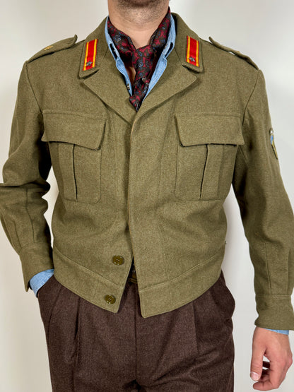 Giubba anni ‘50 esercito italiano CAR 80° Roma - tg. 48