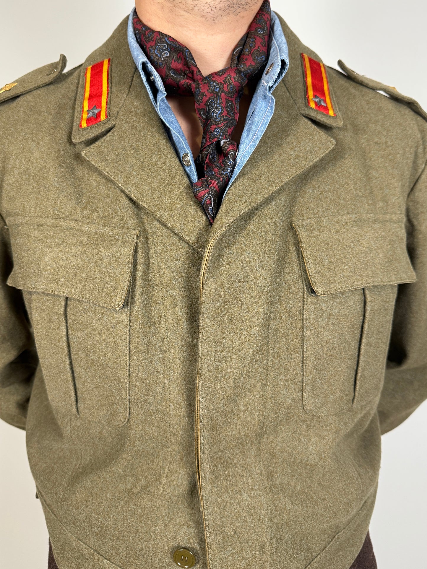 Giubba anni ‘50 esercito italiano CAR 80° Roma - tg. 48