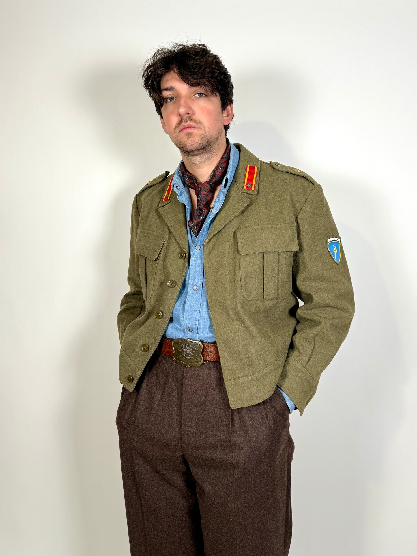 Giubba anni ‘50 esercito italiano CAR 80° Roma - tg. 48