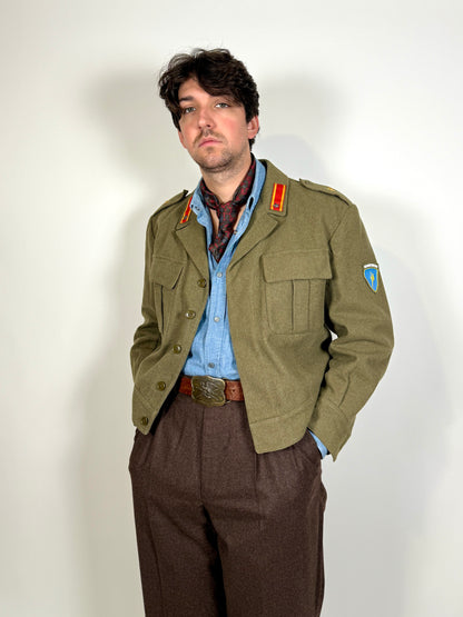 Giubba anni ‘50 esercito italiano CAR 80° Roma - tg. 48