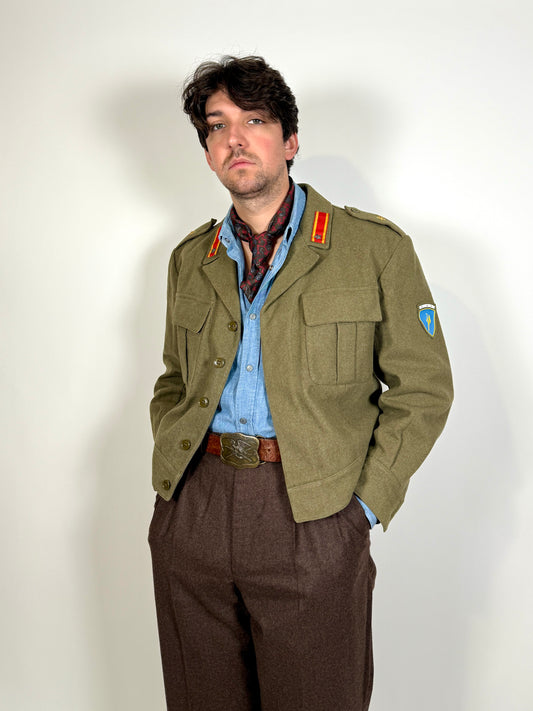 Giubba anni ‘50 esercito italiano CAR 80° Roma - tg. 48