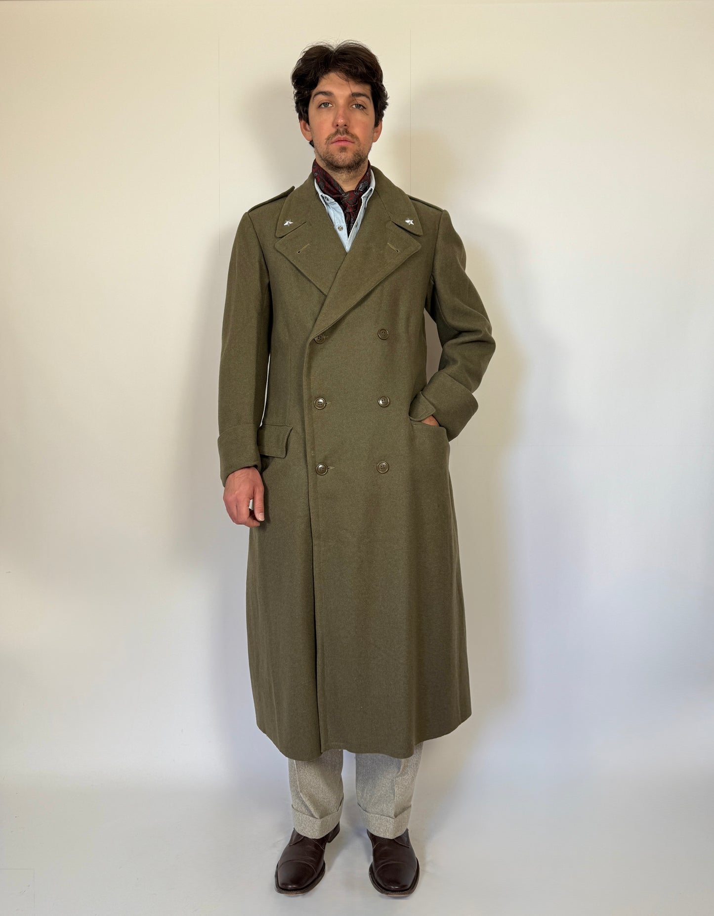 Cappotto in panno Esercito Italiano anni '50/'60 - tg. 44/46