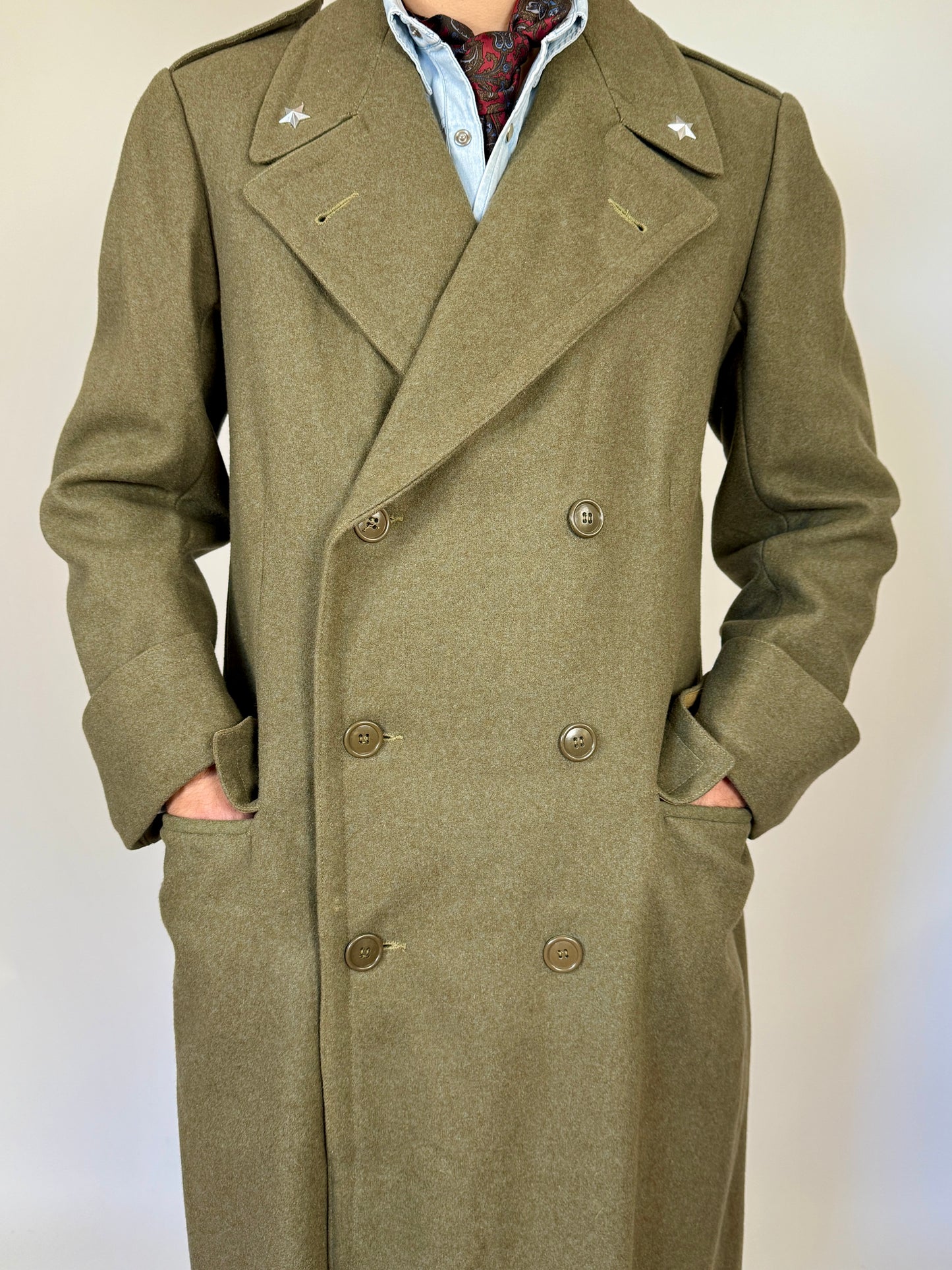 Cappotto in panno Esercito Italiano anni '50/'60 - tg. 44/46