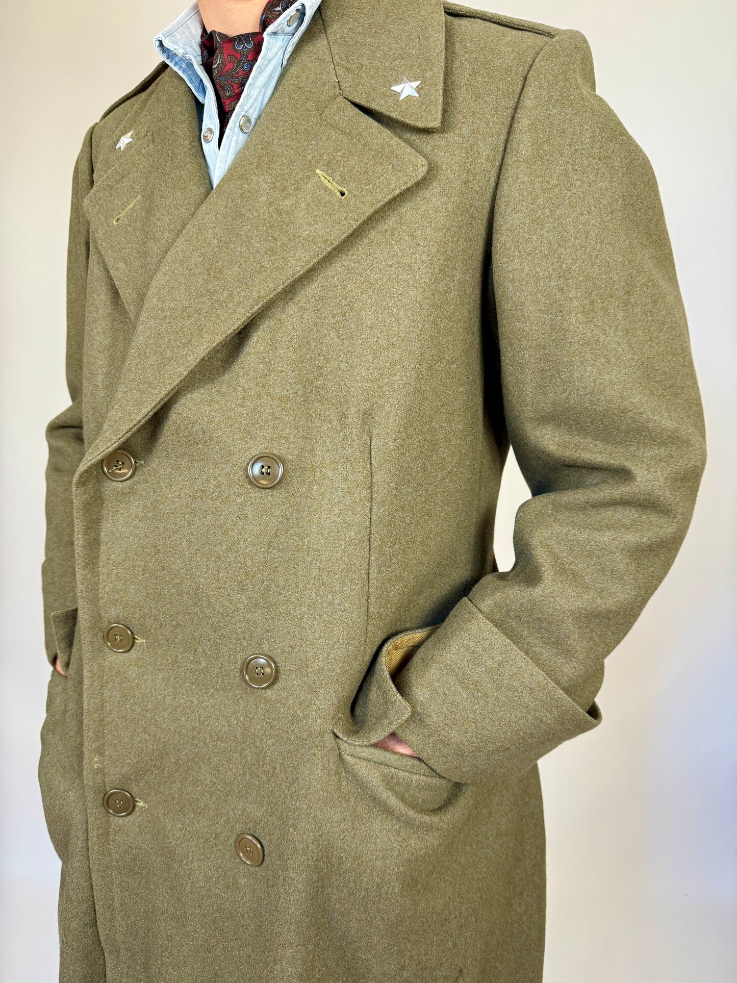Cappotto in panno Esercito Italiano anni '50/'60 - tg. 44/46