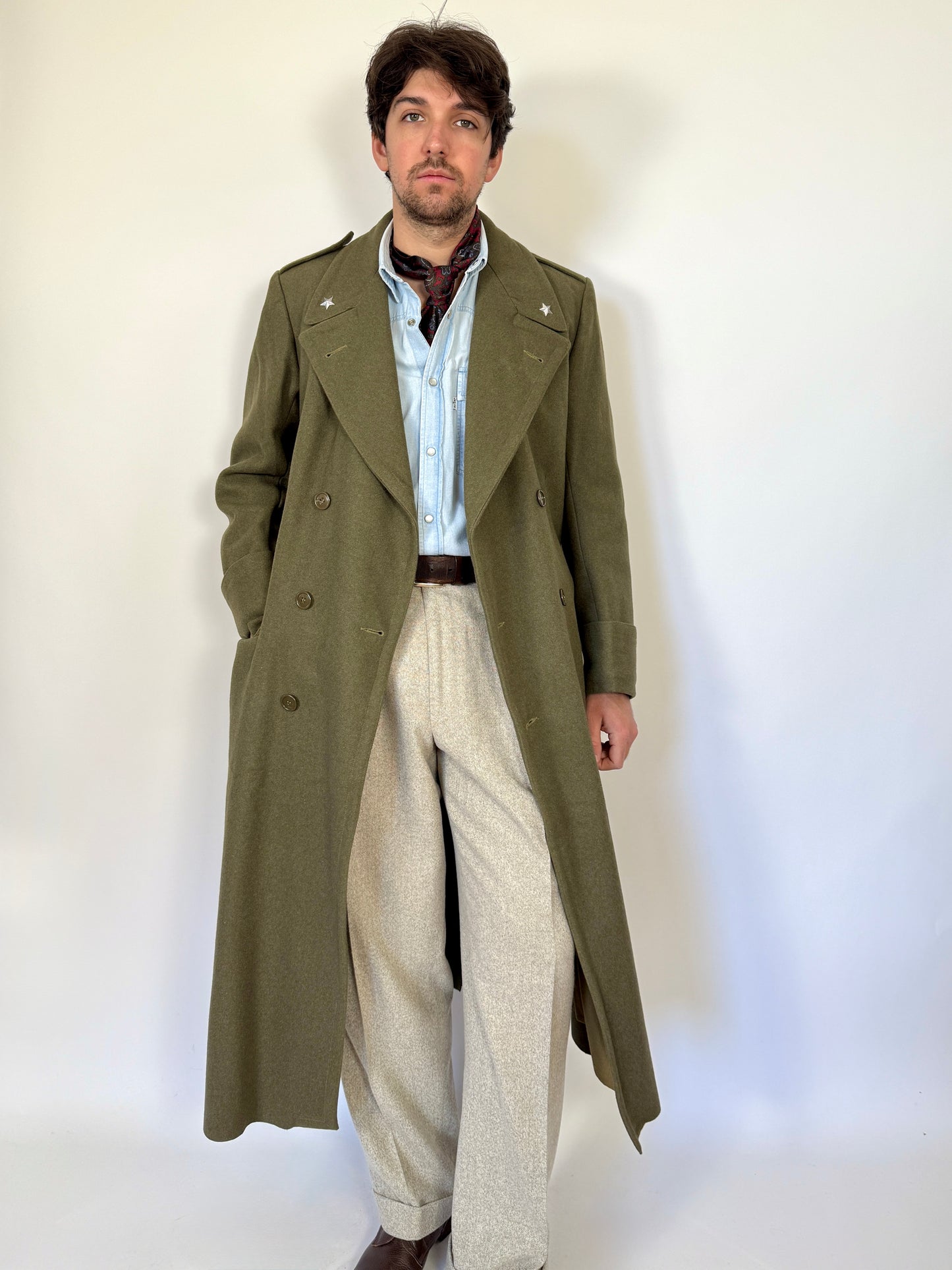 Cappotto in panno Esercito Italiano anni '50/'60 - tg. 44/46