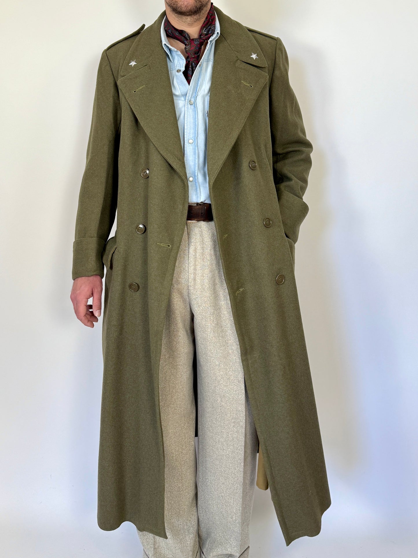 Cappotto in panno Esercito Italiano anni '50/'60 - tg. 44/46