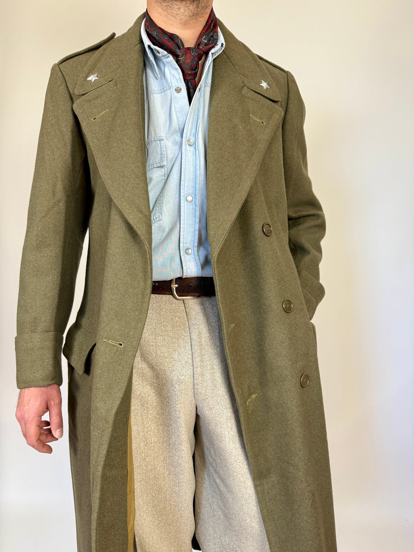 Cappotto in panno Esercito Italiano anni '50/'60 - tg. 44/46