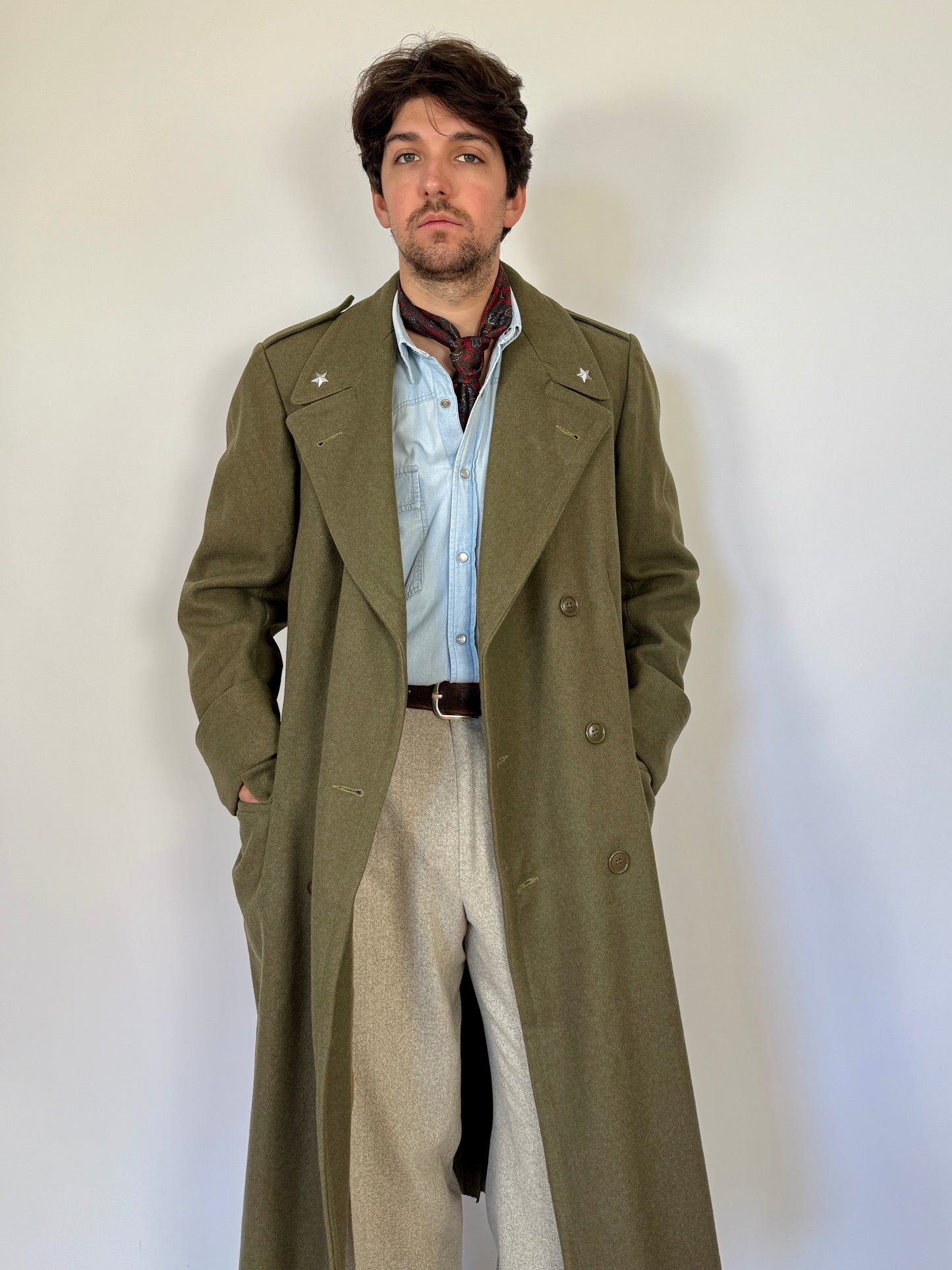 Cappotto in panno Esercito Italiano anni '50/'60 - tg. 44/46