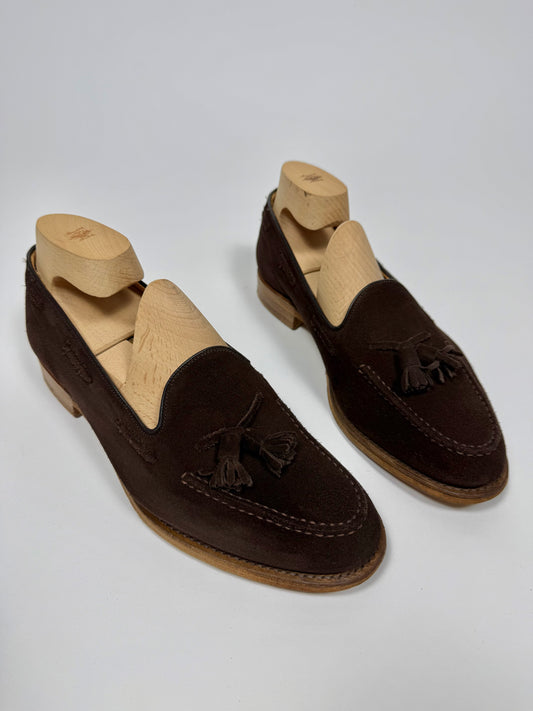 Church's Fosbury tassel loafer marrone scamosciato - 10
