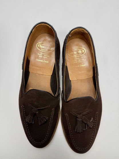 Church's Fosbury tassel loafer marrone scamosciato - 10