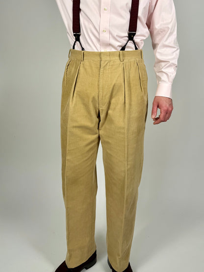 Pantaloni Polo Ralph Lauren velluto a coste anni ‘80/‘90 made in USA - tg. 50/52