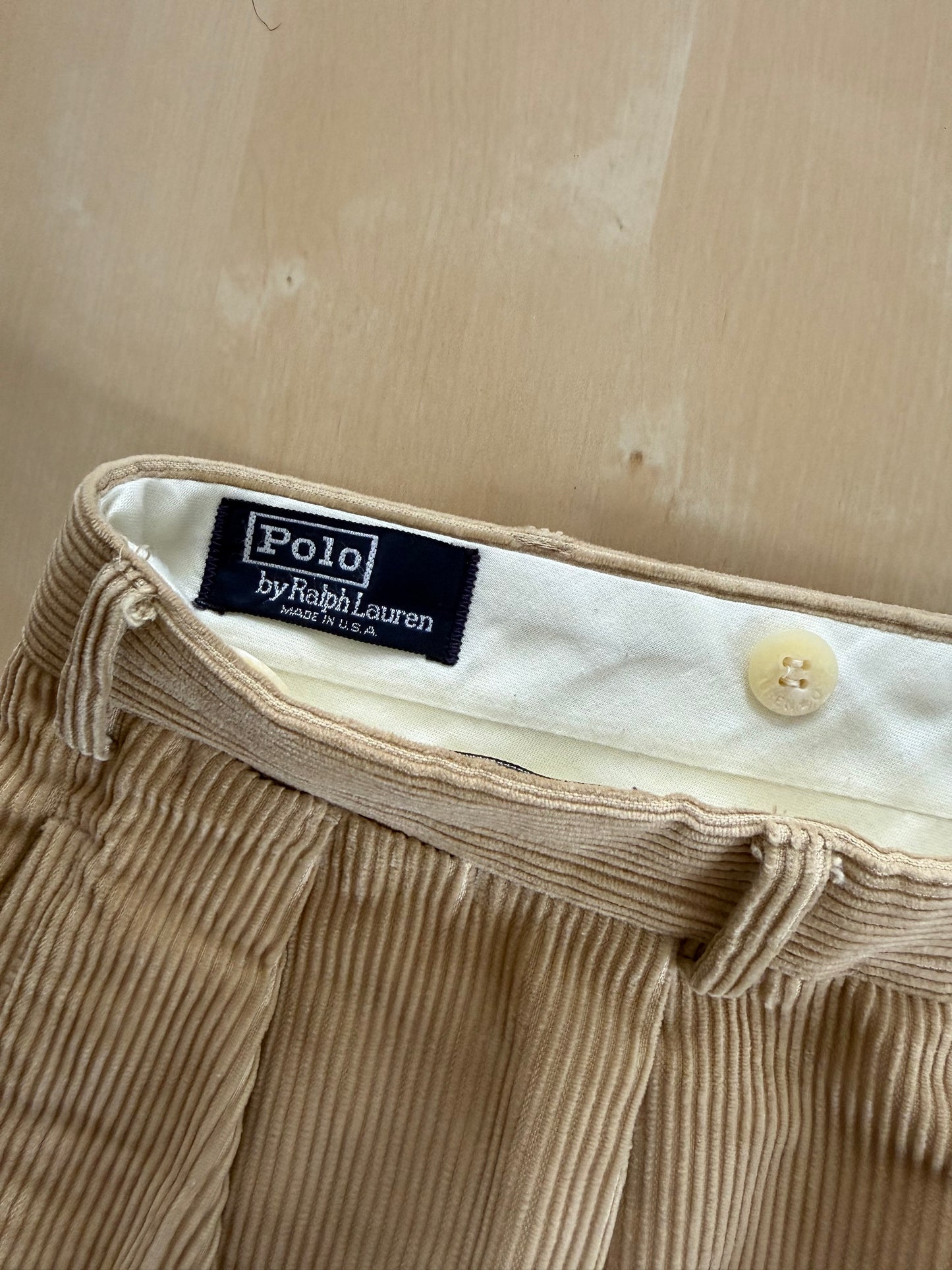 Pantaloni Polo Ralph Lauren velluto a coste anni ‘80/‘90 made in USA - tg. 50/52