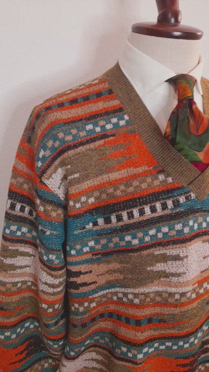 Pullover Missoni Sport vintage misto lana tg. XL