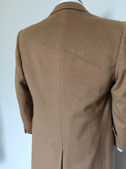 Cappotto cammello anni '70 in lana e cashmere - tg. 48/50