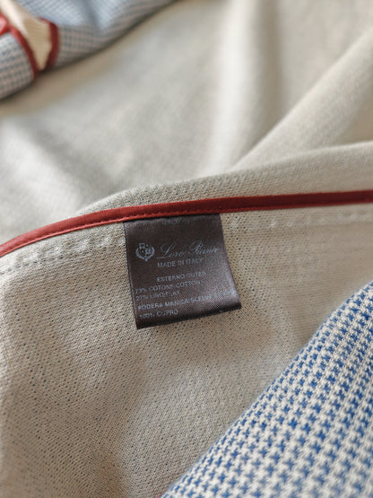 Giacca Loro Piana in jersey cotone e lino pied-de-poule - tg. 50