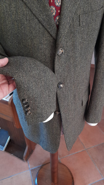 Giacca Zanolini tweed verde 52