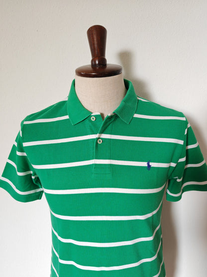 Polo Ralph Lauren verde righe bianche - S/M