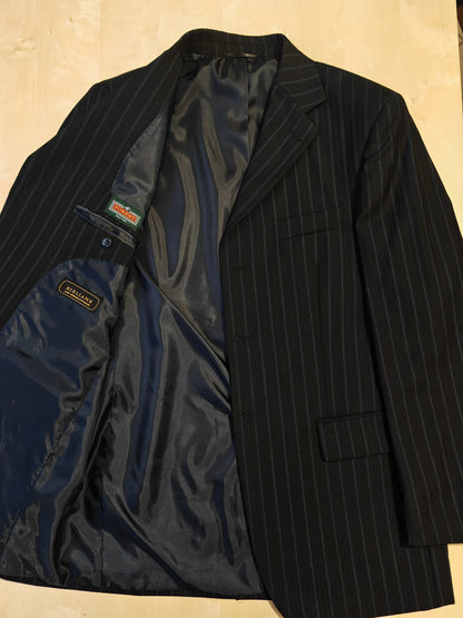 Completo anni '90 blu notte gessato - tg. 50