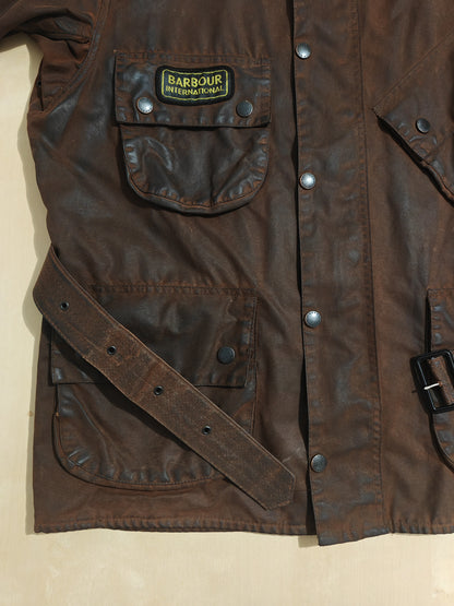 Barbour International primi anni 2000, marrone - C42/107cm