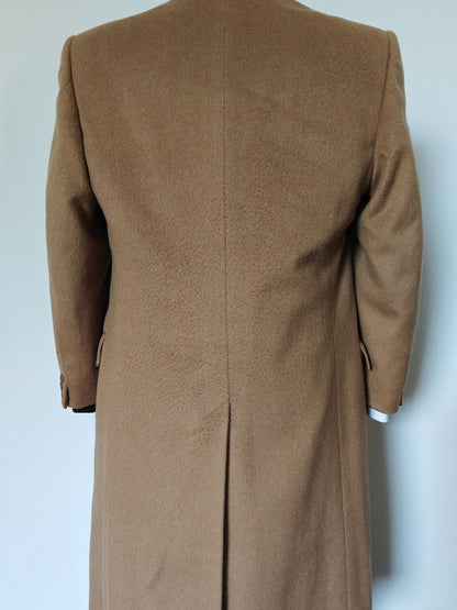 Cappotto cammello anni '70 in lana e cashmere - tg. 48/50