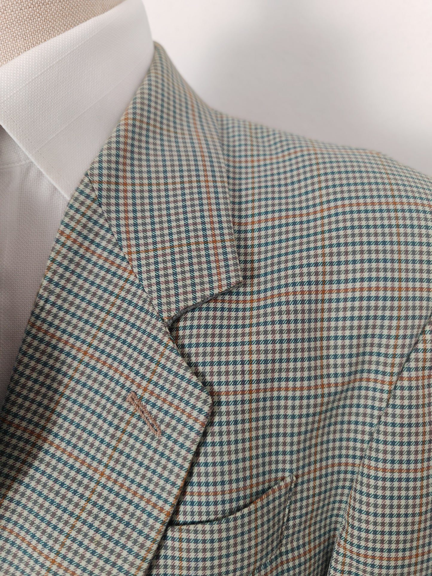 Giacca anni '80 quadretti check 100% cotone - tg. 52