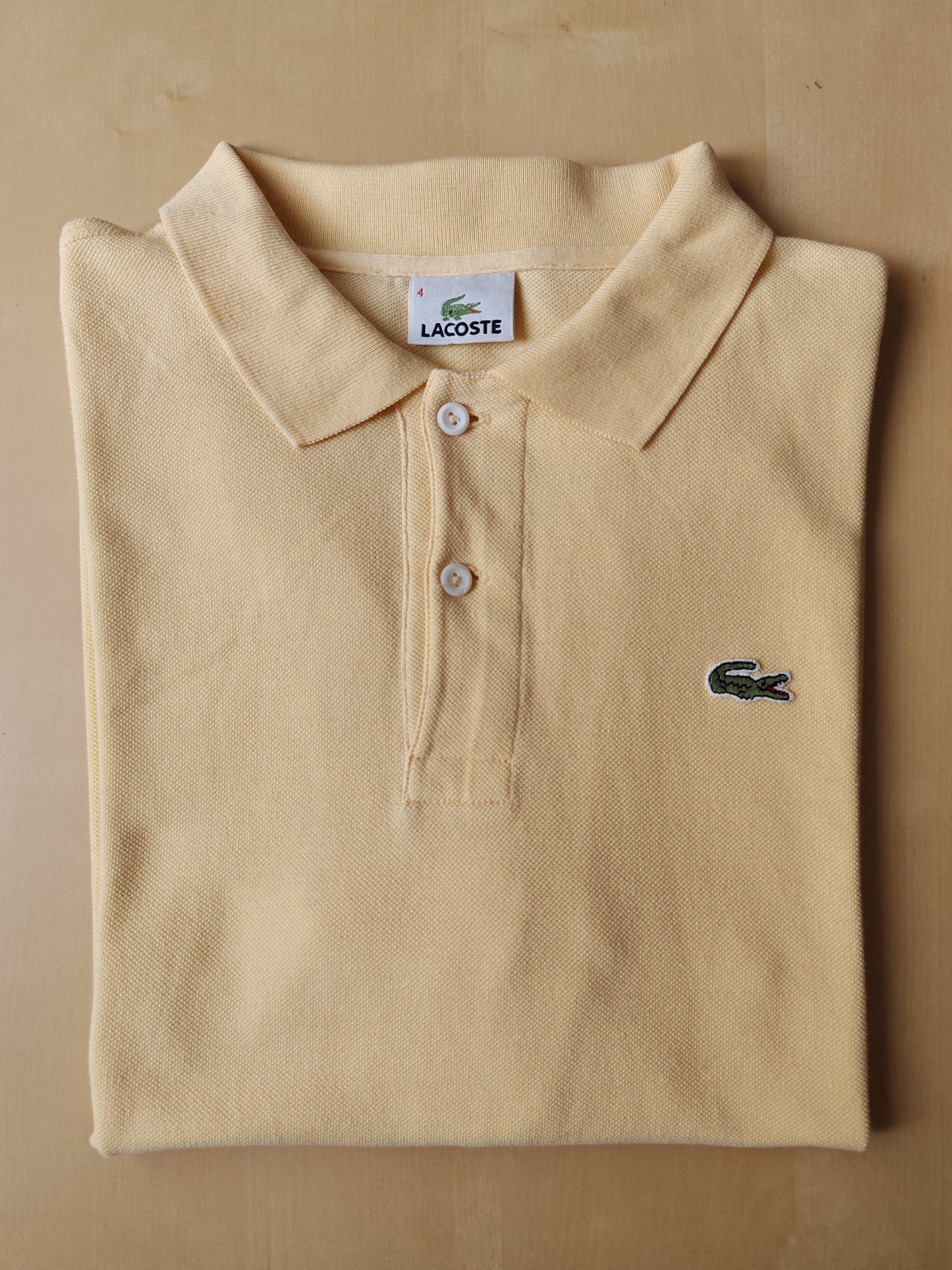 Polo Lacoste giallo pastello 4 (M)