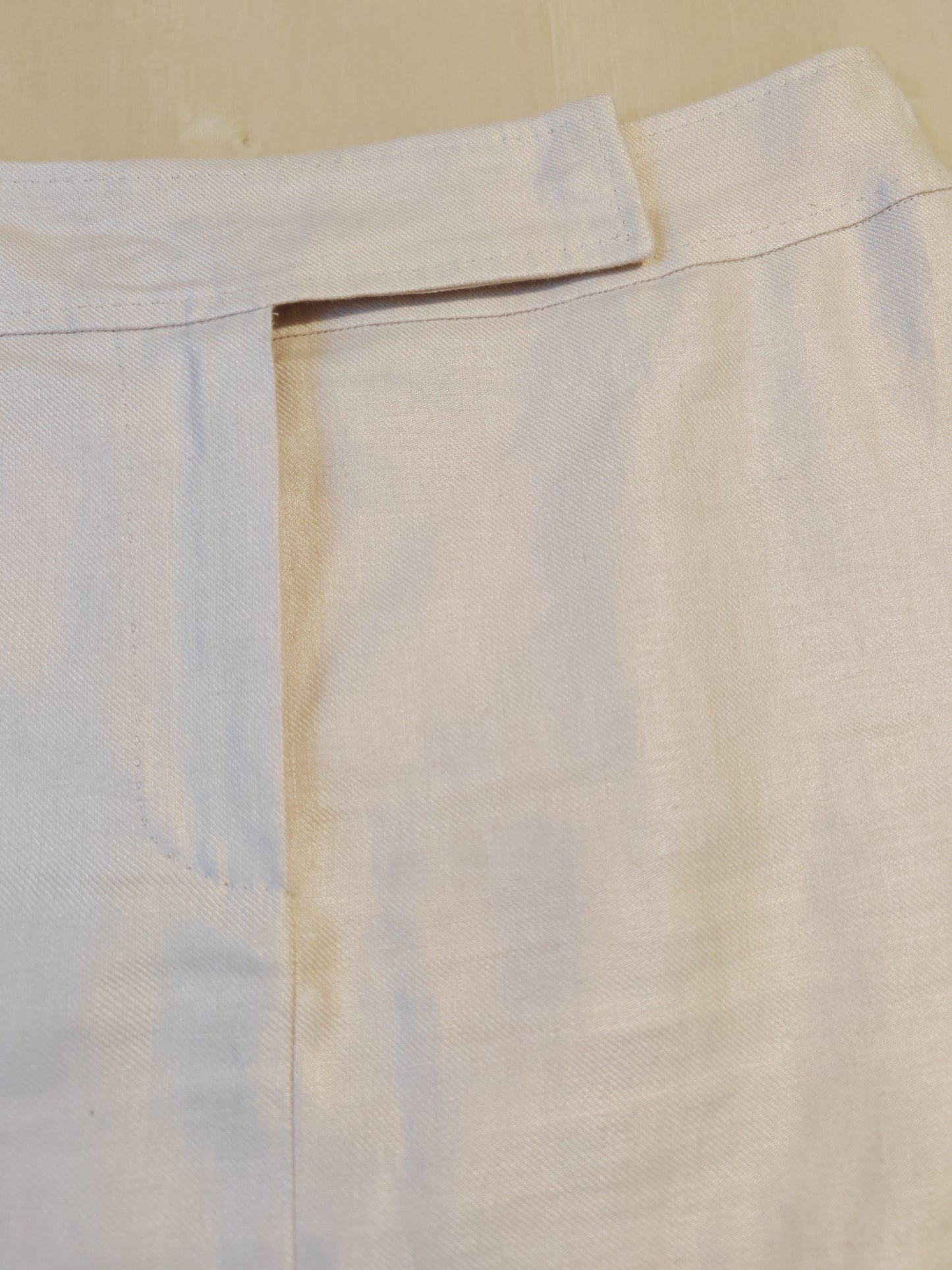 Max Mara linen unlined skirt - size 42 ITA