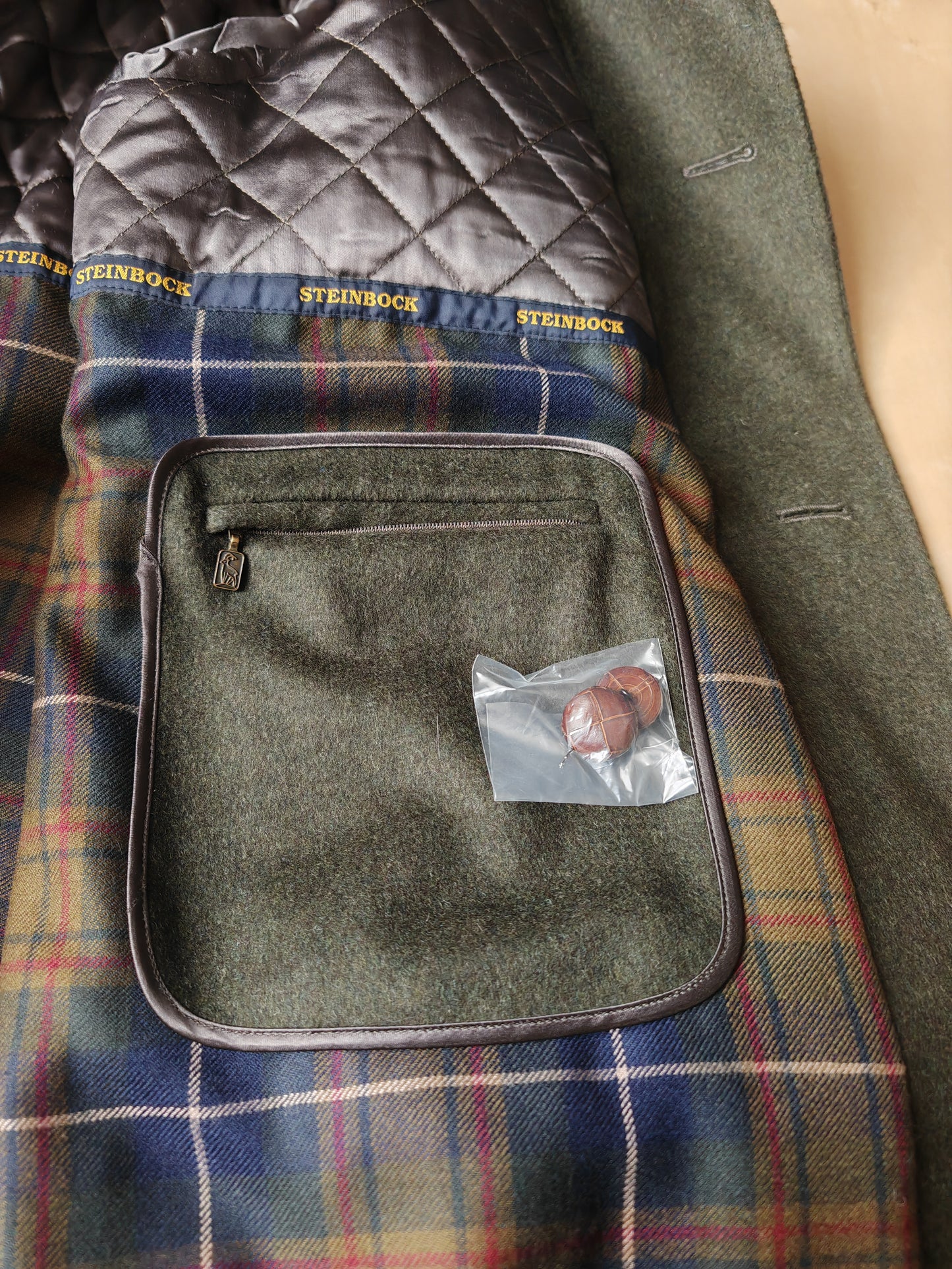 Loden Steinbock verde interno tartan - tg. 48