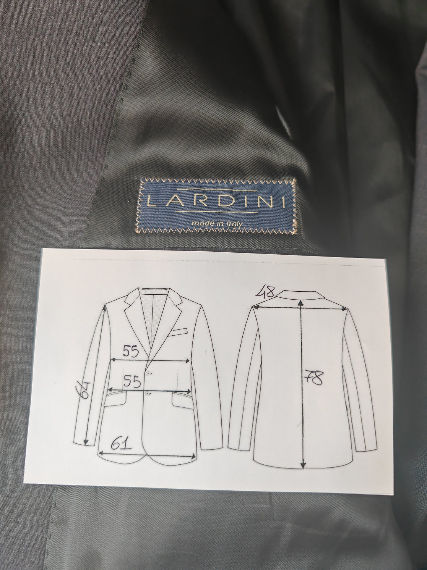 Giacca Lardini in fresco lana grigio - tg. 50 drop 4