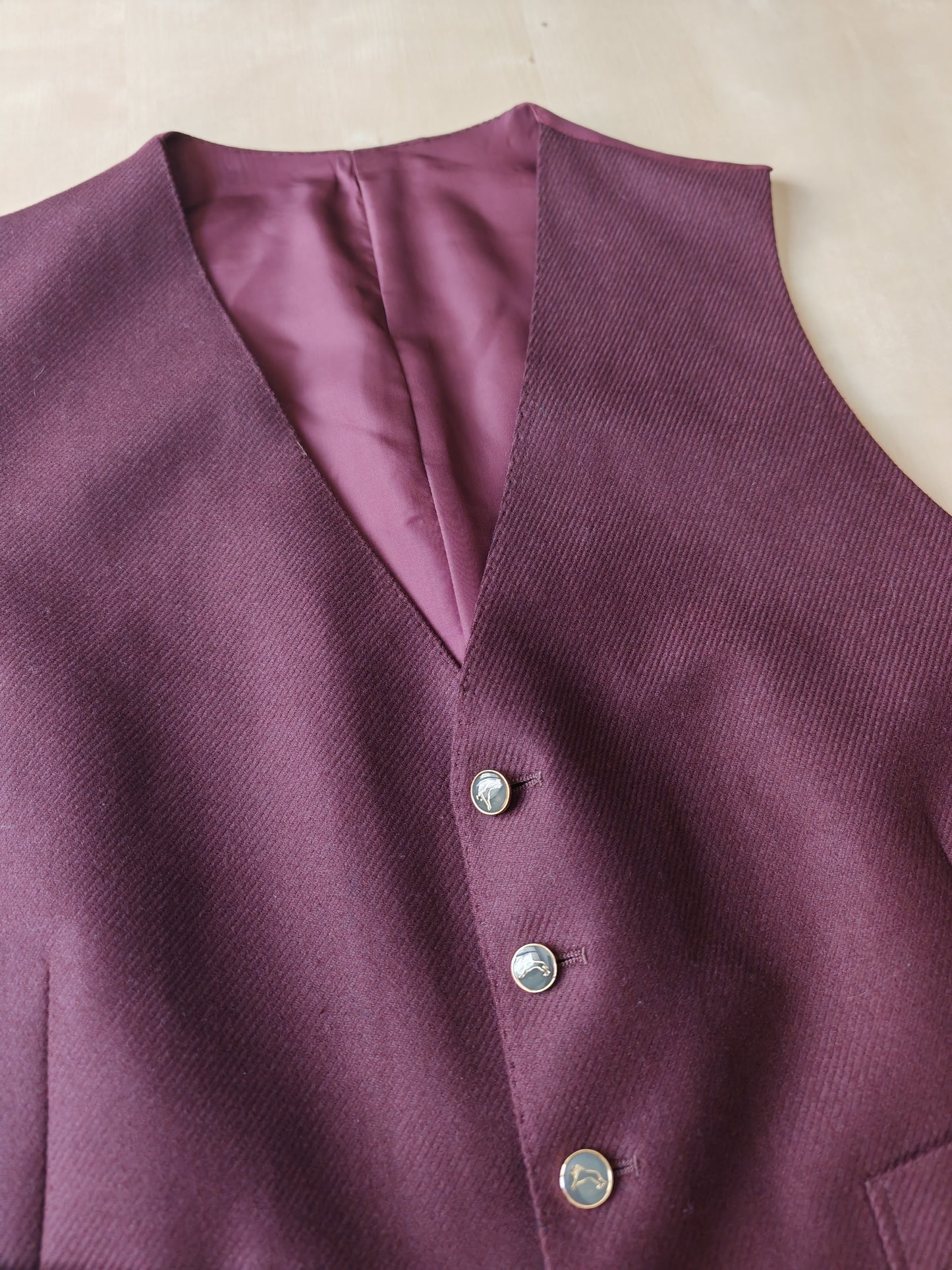 Tartan blazer Simon Ackerman anni '70 con panciotto abbinato - tg. 48/50