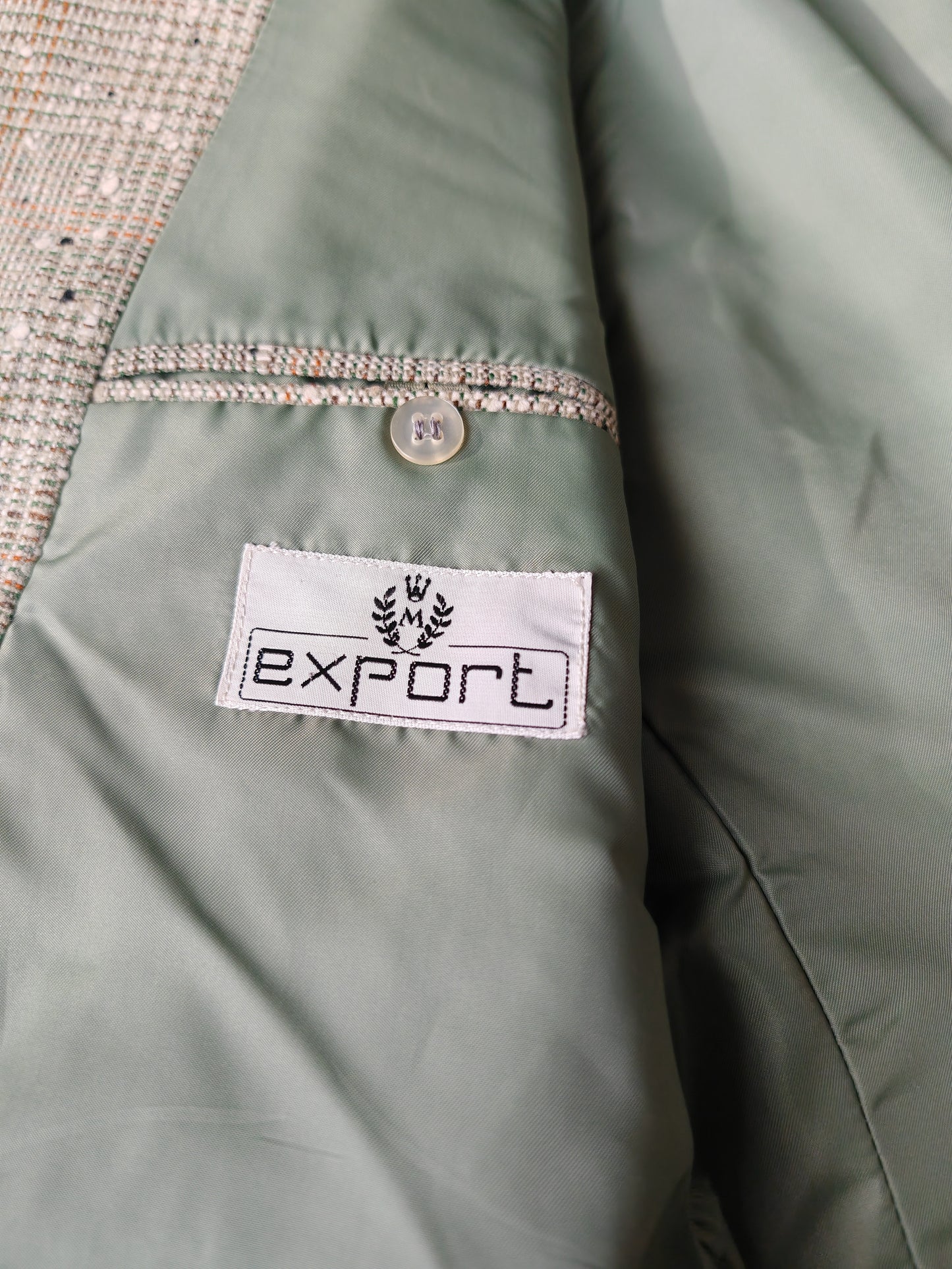 Giacca anni '70 in tweed bottonato tipo donegal - tg. 48/50