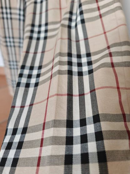 Pantaloni Burberry tartan check in cotone - tg. 46/48.