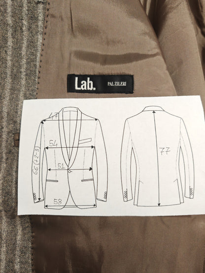 Giacca Pal Zileri in flanella grigio chiaro gessato - tg. 50