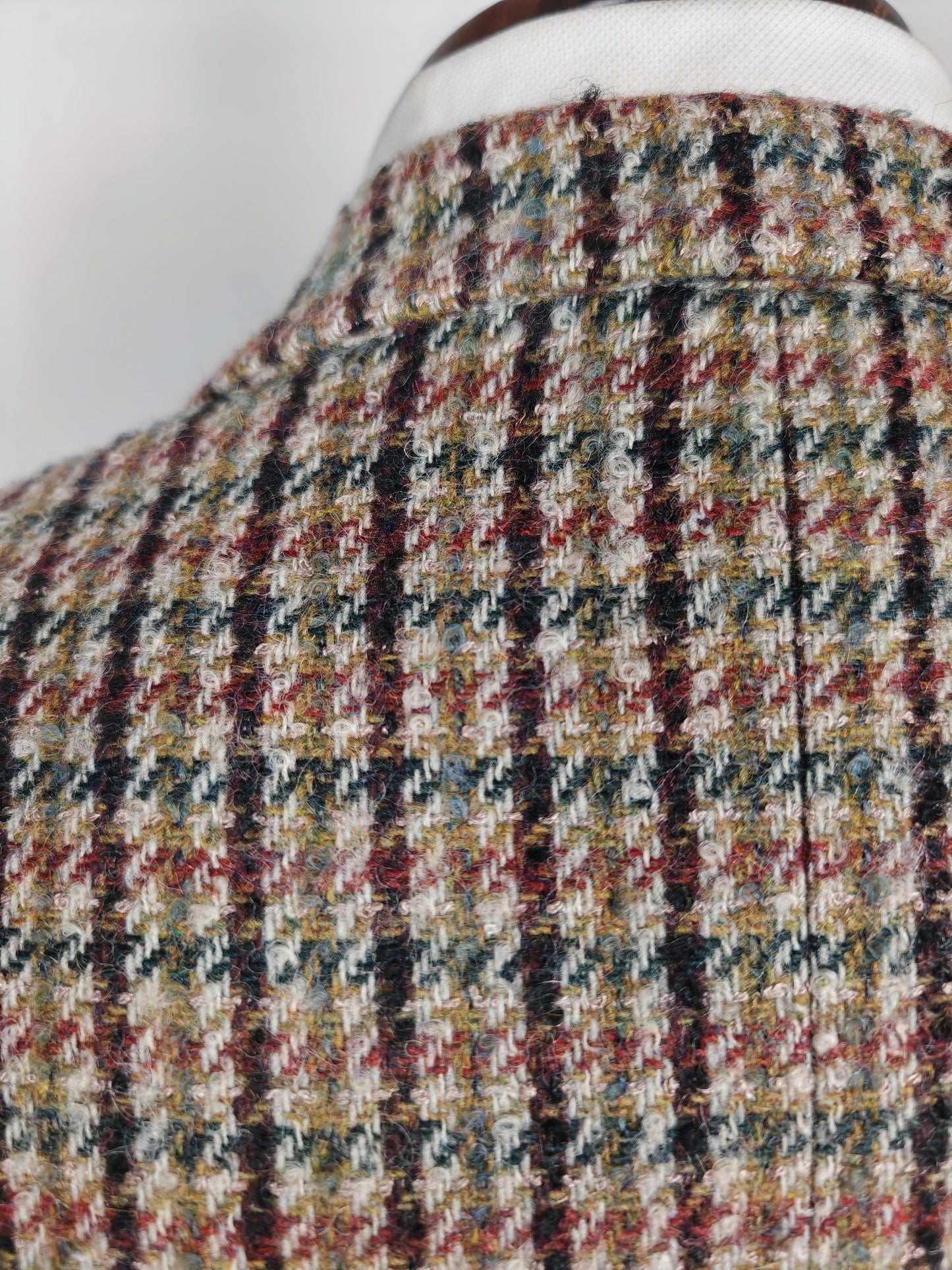 Giacca anni '80 in tweed pied-de-poule - tg. 50