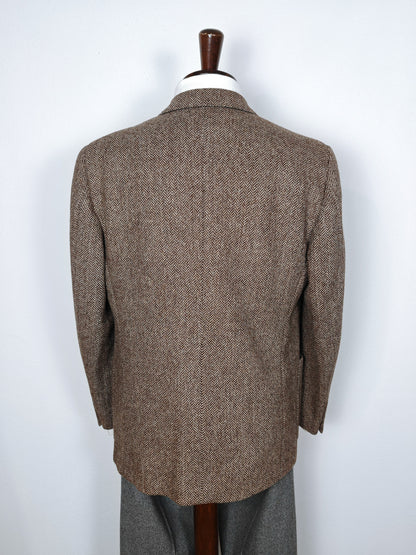 Giacca in tweed spigato lana e mohair - tg. 50/52