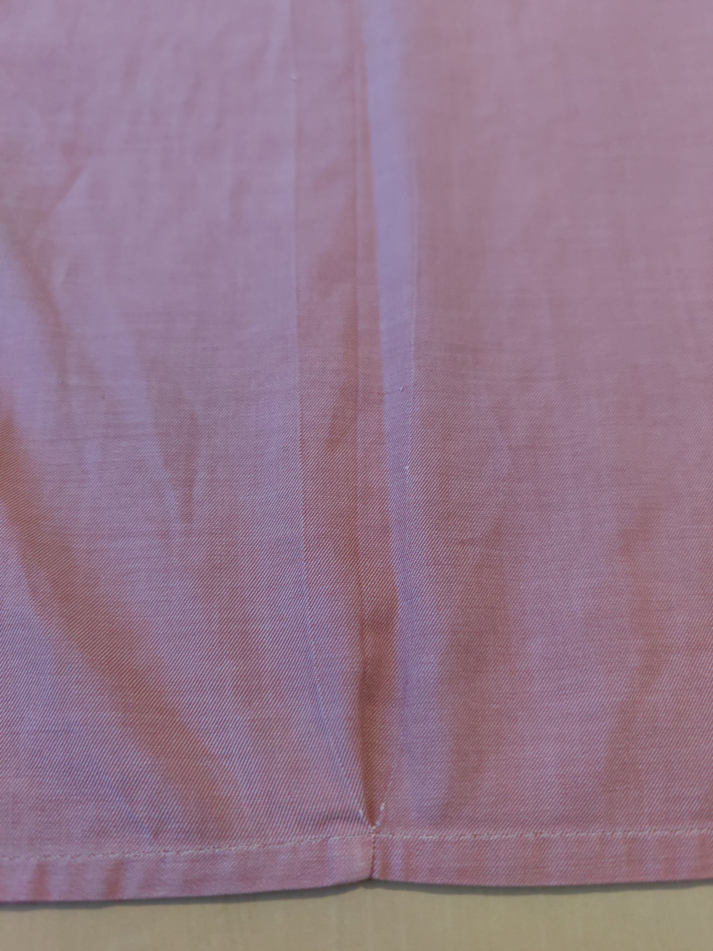 Camicia sartoriale in twill rosso/rosa cangiante - tg. S collo 39/40