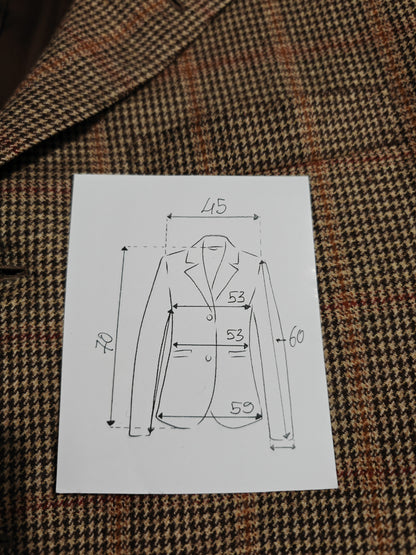 Giacca sartoriale check pied-de-poule - tg. 46/48 corta